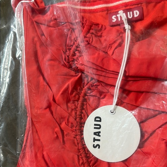 NEW STAUD Recycled Nylon Strapless Dress - Picture 3 of 3